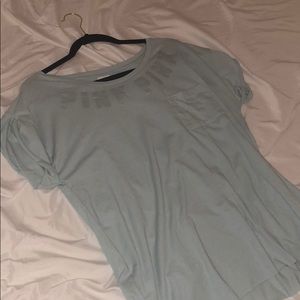 VS PINK sea foam blue tee